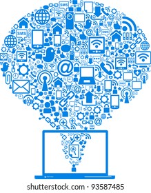 social media, communication in the global computer networks