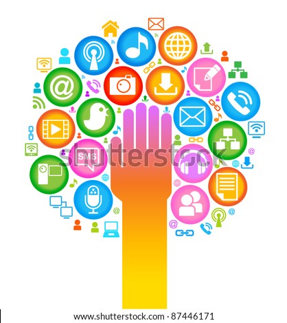 social media, communication in the global computer networks