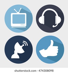 social media communication icon vector illustration graphic