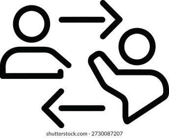 Social media communication and interaction concept