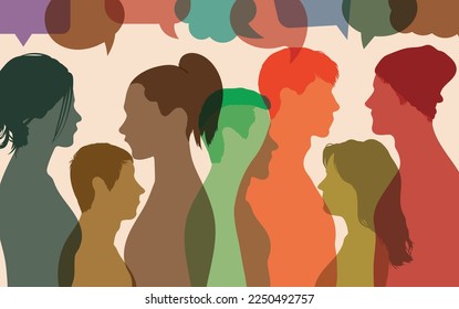 Social media and communication in people. Social network. Speech bubble.