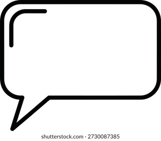 Icono de burbuja de discurso de comunicación de redes sociales para el diálogo y la participación en línea