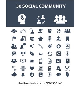 social media, community icons