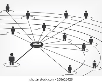 Social Media  of computer web design and office