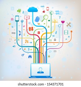 Social media concept