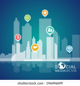 Social media concept