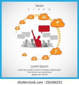 Social media concept