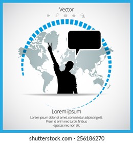 Social media concept