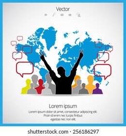 Social media concept