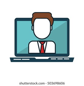 social media concept flat icons