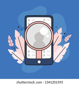 Social media concept illustration perfect for web design,banner,mobile app,landing page,vector flat design.