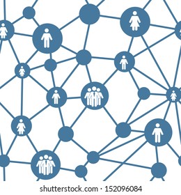 Social media concept seamless pattern vector illustration