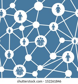 Social media concept seamless pattern vector illustration