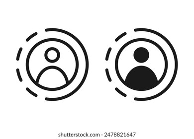 Social media concept. story icon vector