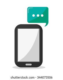 Social Media concept with technology design, vector illustration 10 eps graphic.