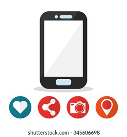 Social Media concept with technology design, vector illustration 10 eps graphic.