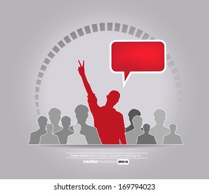 Social media concept. Vector