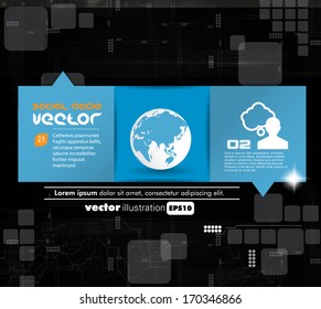 Social media concept. Vector