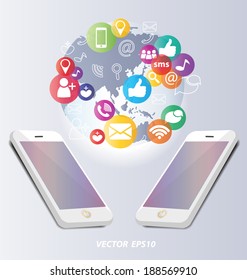 Social media concept vector Illustration