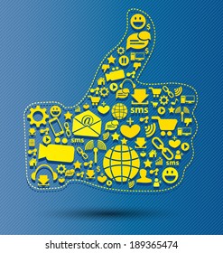 Social media concept vector Illustration