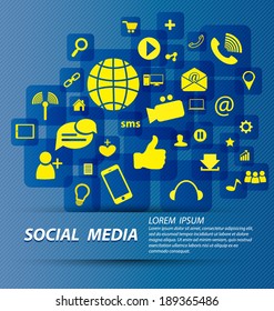 Social media concept vector Illustration