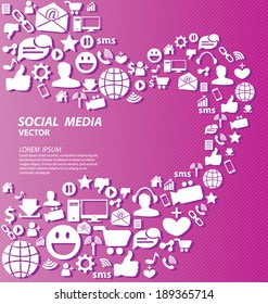 Social media concept vector Illustration