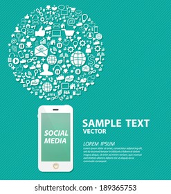 Social media concept vector Illustration