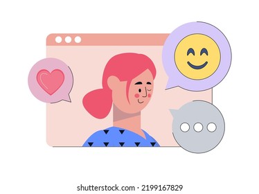 Social media concept. Vector illustration in a flat style