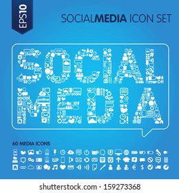 Social Media Concept Vector Image