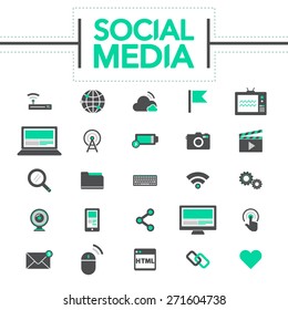 Social Media Connection Technology Global Communication Concept