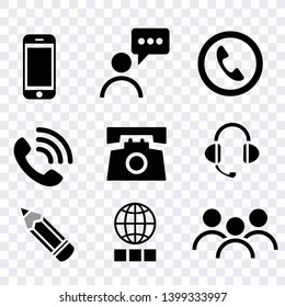 social media contact us, talk icon vector isolated on transparent background, communucation computer and mobile phone icons set, sign smart telephone technology, commumication contact icons vector set - Powered by Shutterstock - Get 15% off with code: PIKWIZARD15