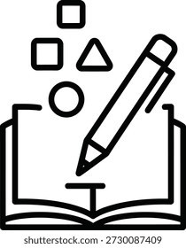 Social media content creation and strategy icon
