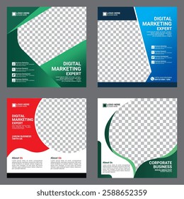 social media content design templates for marketing