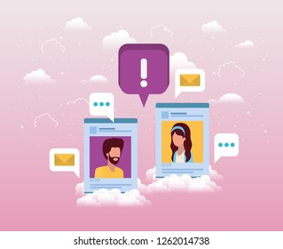 social media couple acount template