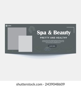 social media cover banner for beauty, spa, skin clinic center, cosmetic products