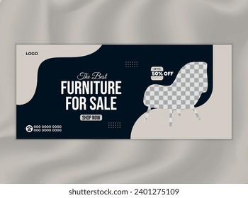 Social Media Cover and banner Design Template for Furniture sale 