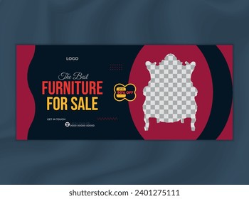 Social Media Cover and banner Design Template for Furniture sale 