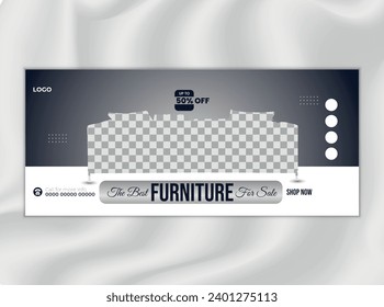 Social Media Cover and banner Design Template for Furniture sale 