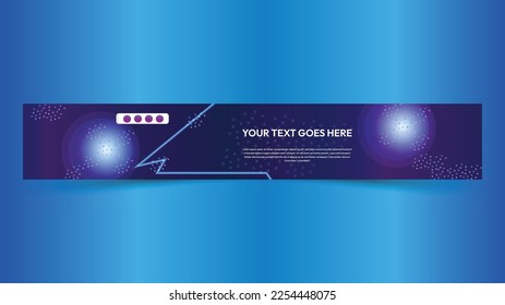 Social media cover banner template, web banner, social media platform header design vector