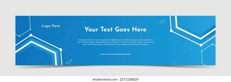 social media cover banner template, personal cover banner