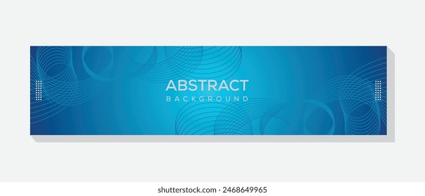 Social media cover banner template with an abstract technology design