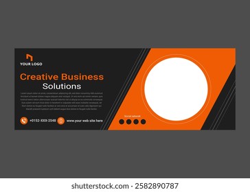 social media cover banner template, Creative Business Marketing Social Media Cover Template