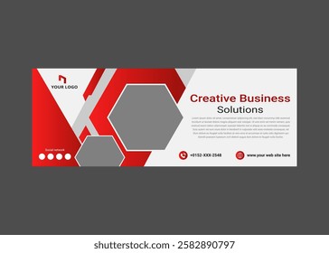 social media cover banner template, Creative Business Marketing Social Media Cover Template