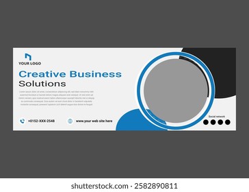 social media cover banner template, Creative Business Marketing Social Media Cover Template