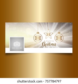 Social media cover with a Christmas design