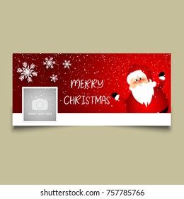 Social media cover with a Christmas design
