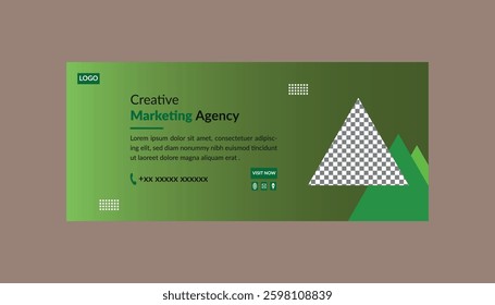 Social Media Cover Design. Dynamic Template Display for Promotional Campaign.