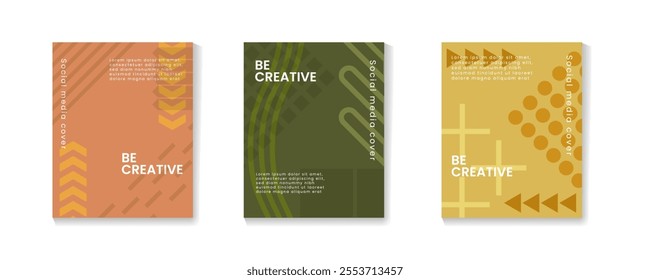 Social Media cover design illustration set.Modern cover header background for website design, Social Media Cover,invitation card,advertisement,business etc.