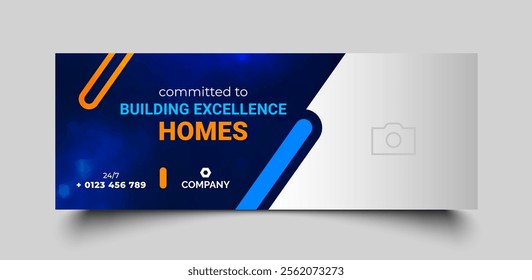 social media cover design for real estate company