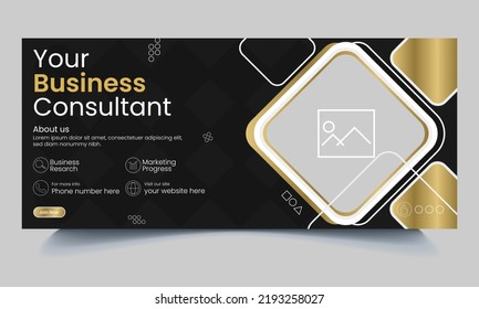 Social media cover design template, Digital marketing agency cover design, web header design